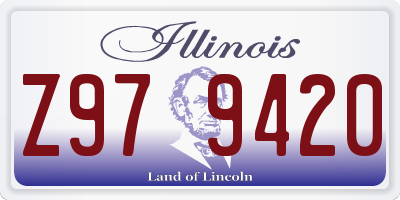 IL license plate Z979420