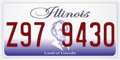IL license plate Z979430