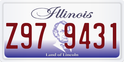 IL license plate Z979431