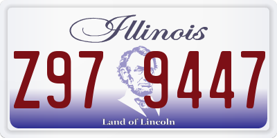 IL license plate Z979447