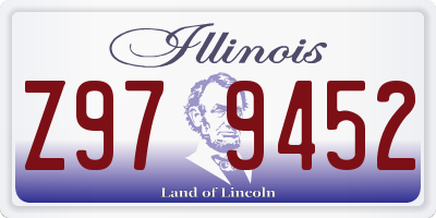 IL license plate Z979452