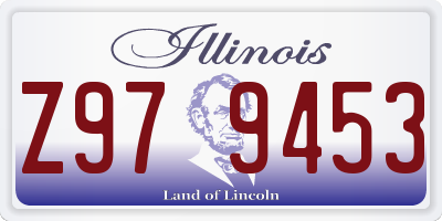 IL license plate Z979453