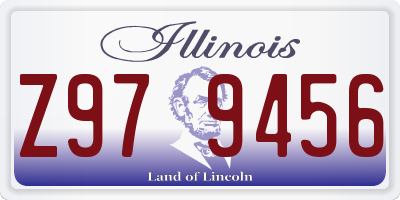 IL license plate Z979456