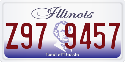 IL license plate Z979457