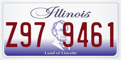 IL license plate Z979461