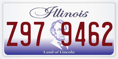 IL license plate Z979462