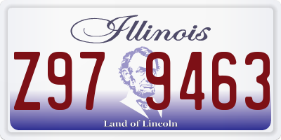 IL license plate Z979463