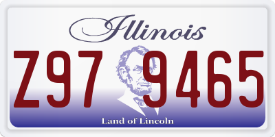 IL license plate Z979465