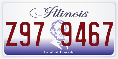 IL license plate Z979467