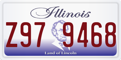 IL license plate Z979468