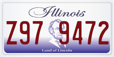 IL license plate Z979472