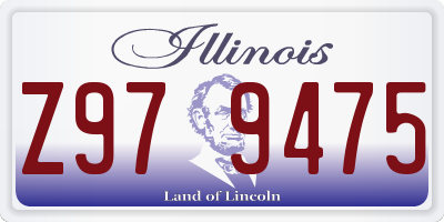 IL license plate Z979475
