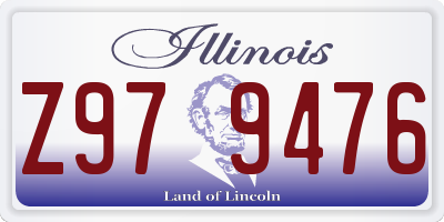 IL license plate Z979476