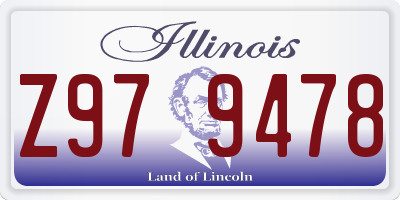 IL license plate Z979478