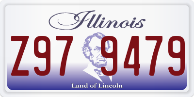 IL license plate Z979479