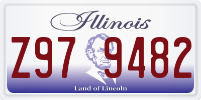IL license plate Z979482