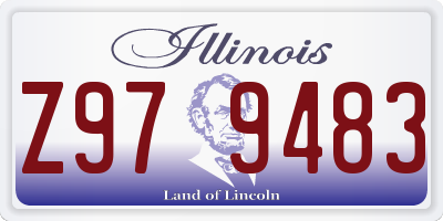 IL license plate Z979483
