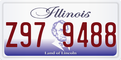 IL license plate Z979488