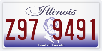 IL license plate Z979491