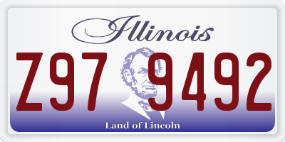 IL license plate Z979492