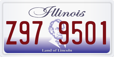 IL license plate Z979501