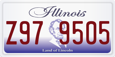 IL license plate Z979505