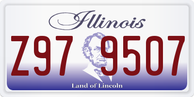 IL license plate Z979507