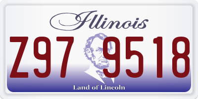 IL license plate Z979518