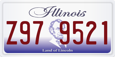 IL license plate Z979521