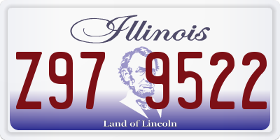 IL license plate Z979522