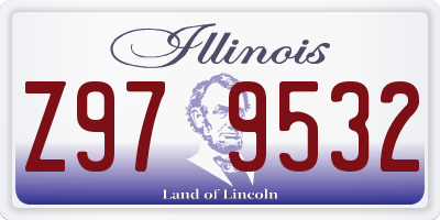IL license plate Z979532
