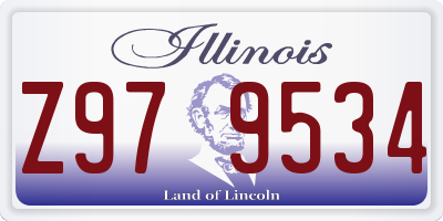 IL license plate Z979534