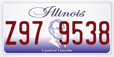 IL license plate Z979538