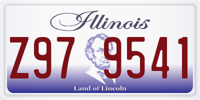 IL license plate Z979541