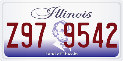 IL license plate Z979542