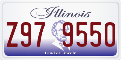 IL license plate Z979550