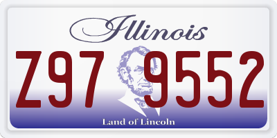 IL license plate Z979552