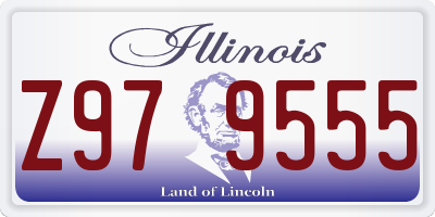 IL license plate Z979555