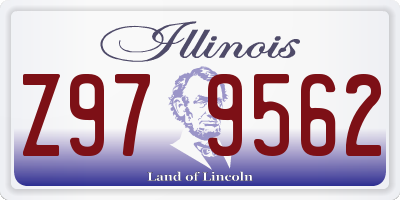IL license plate Z979562