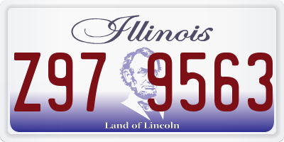 IL license plate Z979563