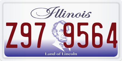 IL license plate Z979564