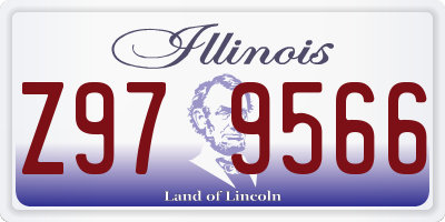 IL license plate Z979566