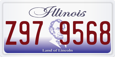 IL license plate Z979568