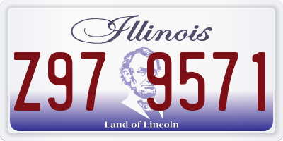 IL license plate Z979571