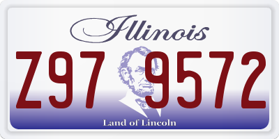 IL license plate Z979572