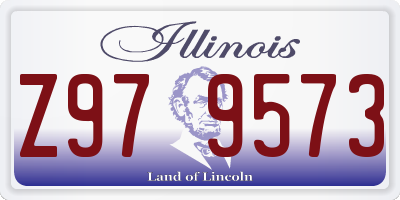 IL license plate Z979573