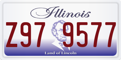 IL license plate Z979577