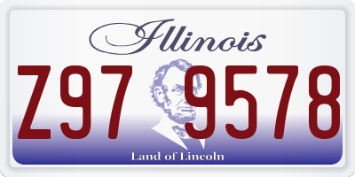 IL license plate Z979578