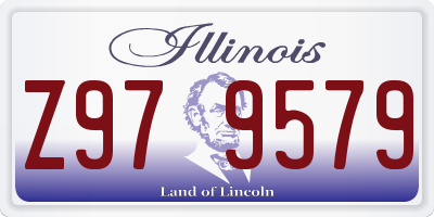 IL license plate Z979579