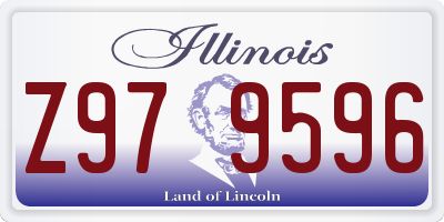 IL license plate Z979596